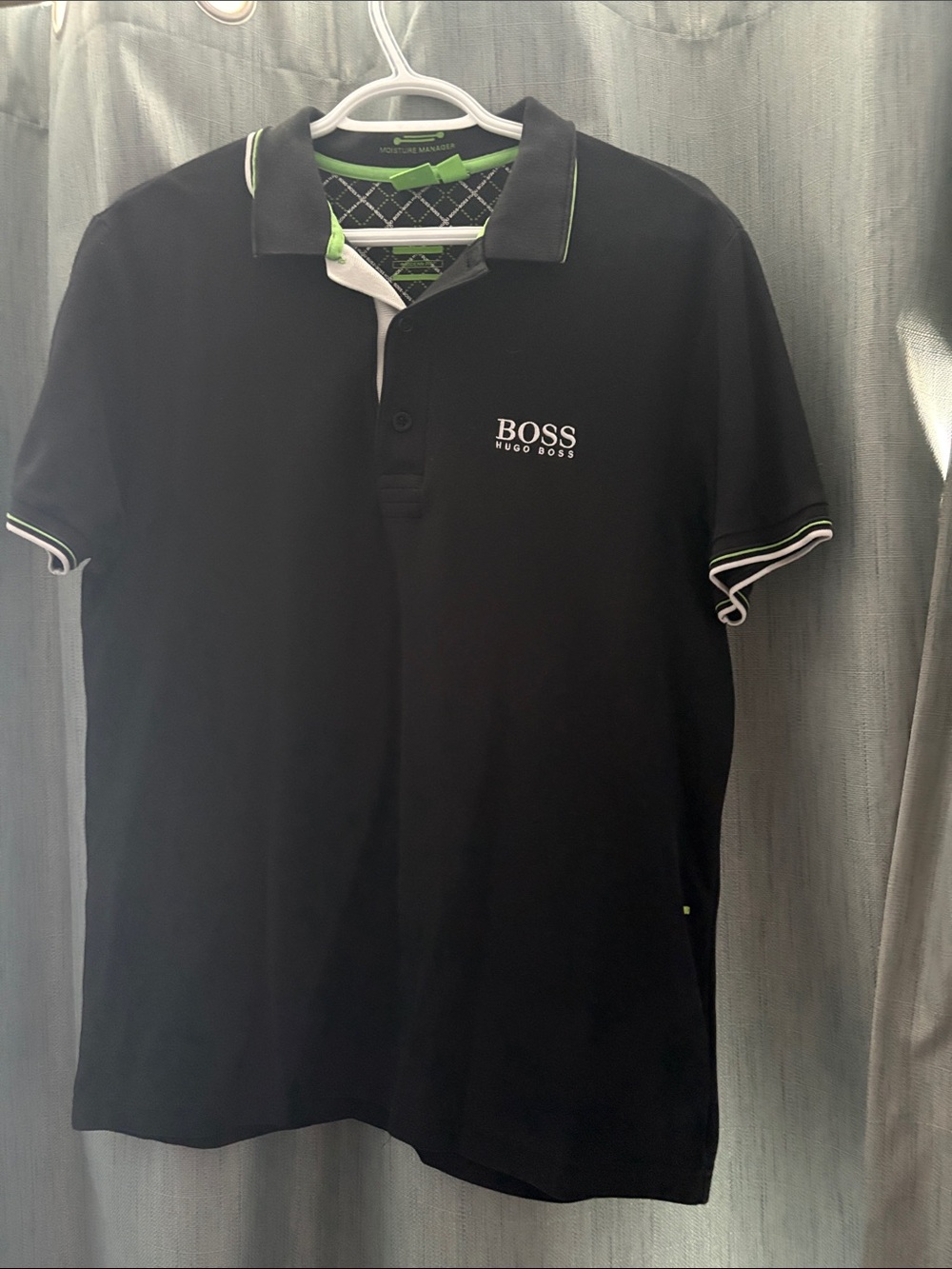 Hugo Boss Black Polo with Lime Accent